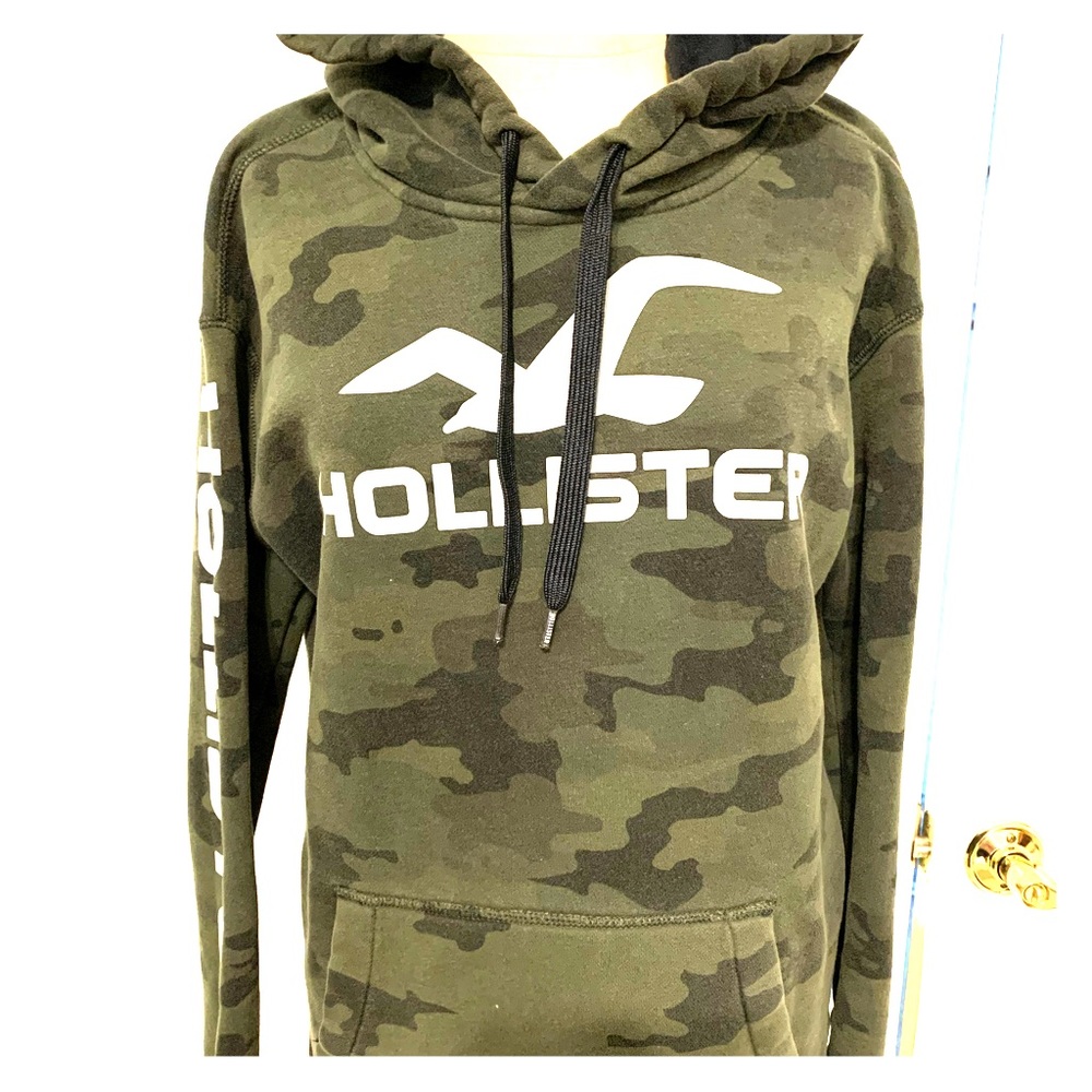 Hollister Unisex Camo Logo Hoodie